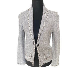 St John Long Sleeve One Button Blazer